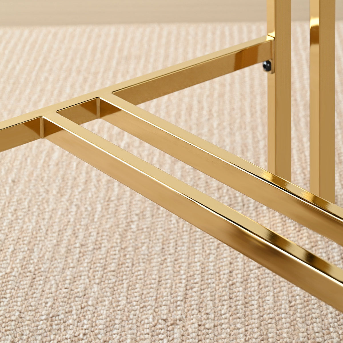 Mia 24" Modern Gold Chenille Counter Stool with Arms (Set of 3)