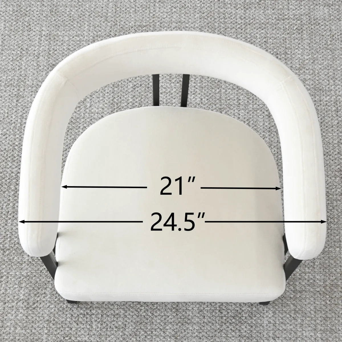 Mia Velvet Dining Chair with Arms (Set of 8)