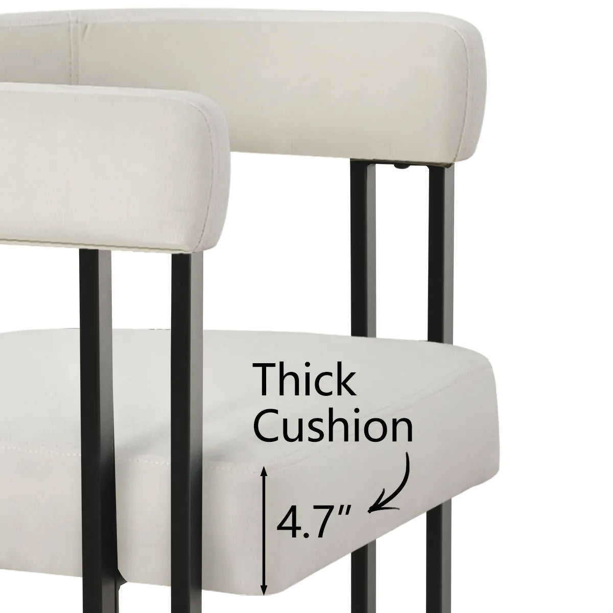 Mia Velvet Dining Chair with Arms (Set of 2)