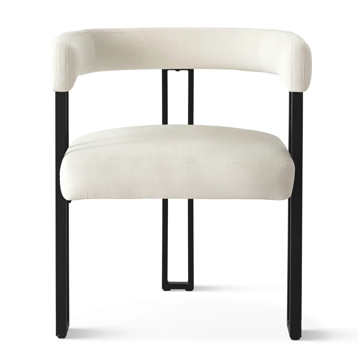 Mia Velvet Dining Chair with Arms (Set of 2)