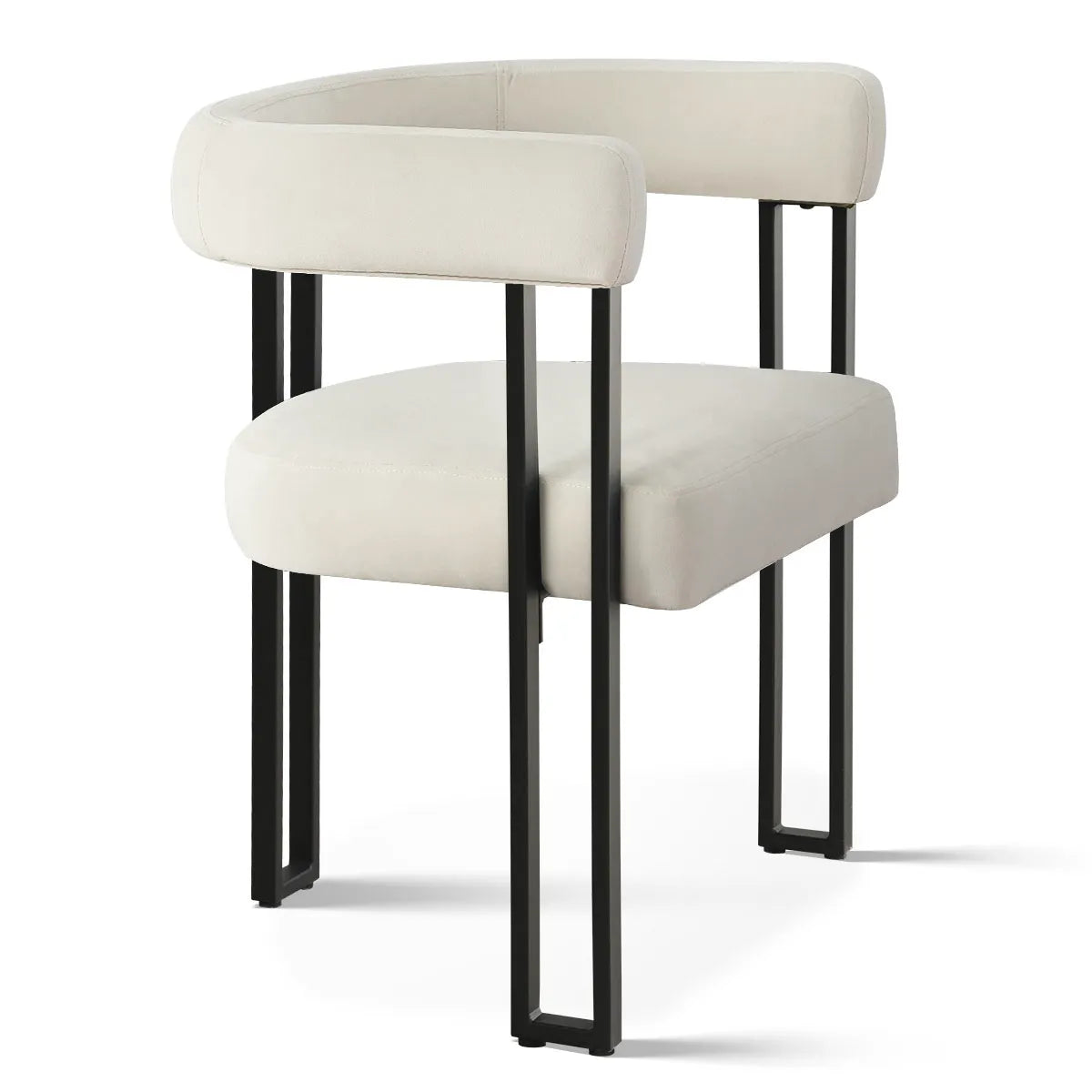 Mia Velvet Dining Chair with Arms (Set of 2)