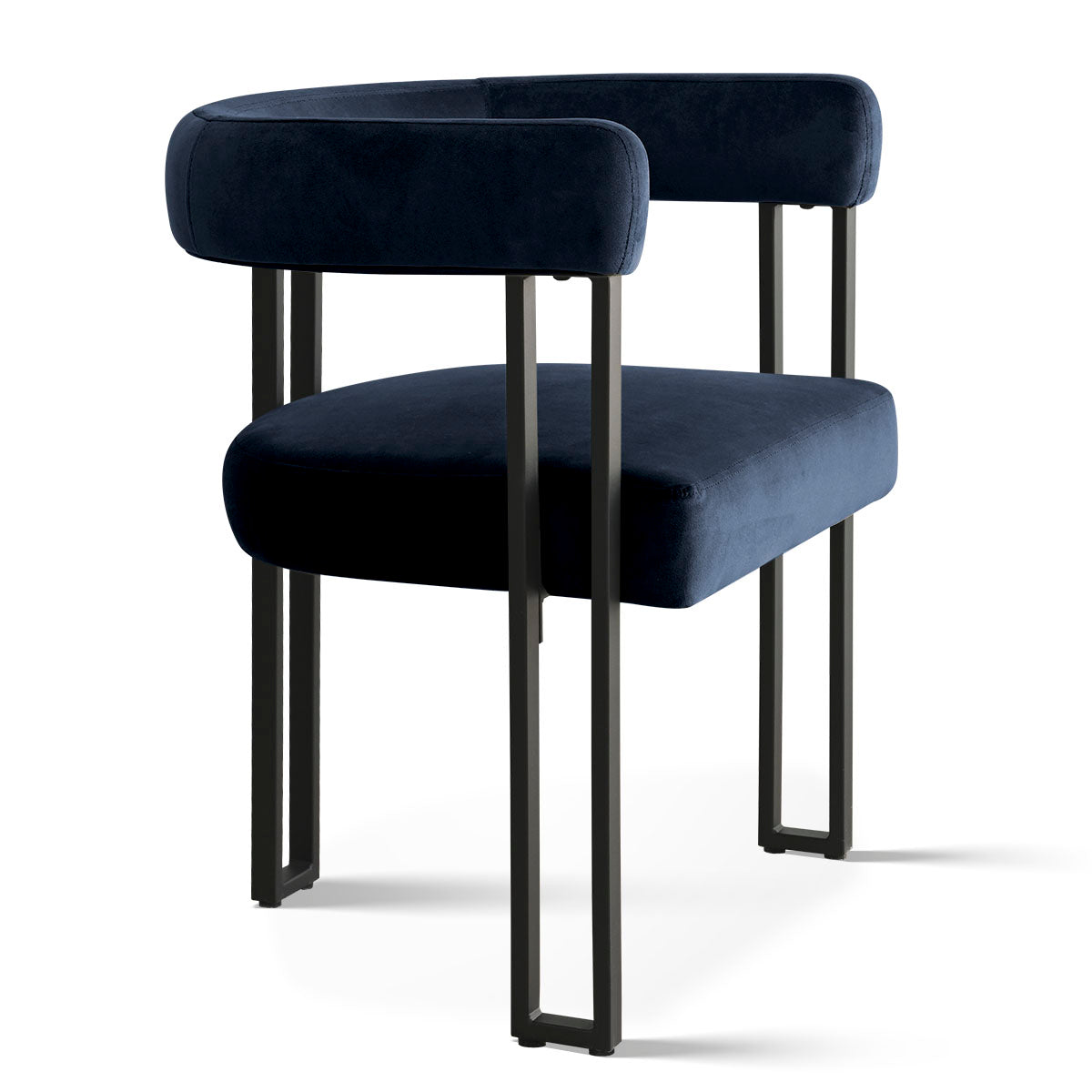 Mia Velvet Accent Dining Chair with Arms (Set of 2)