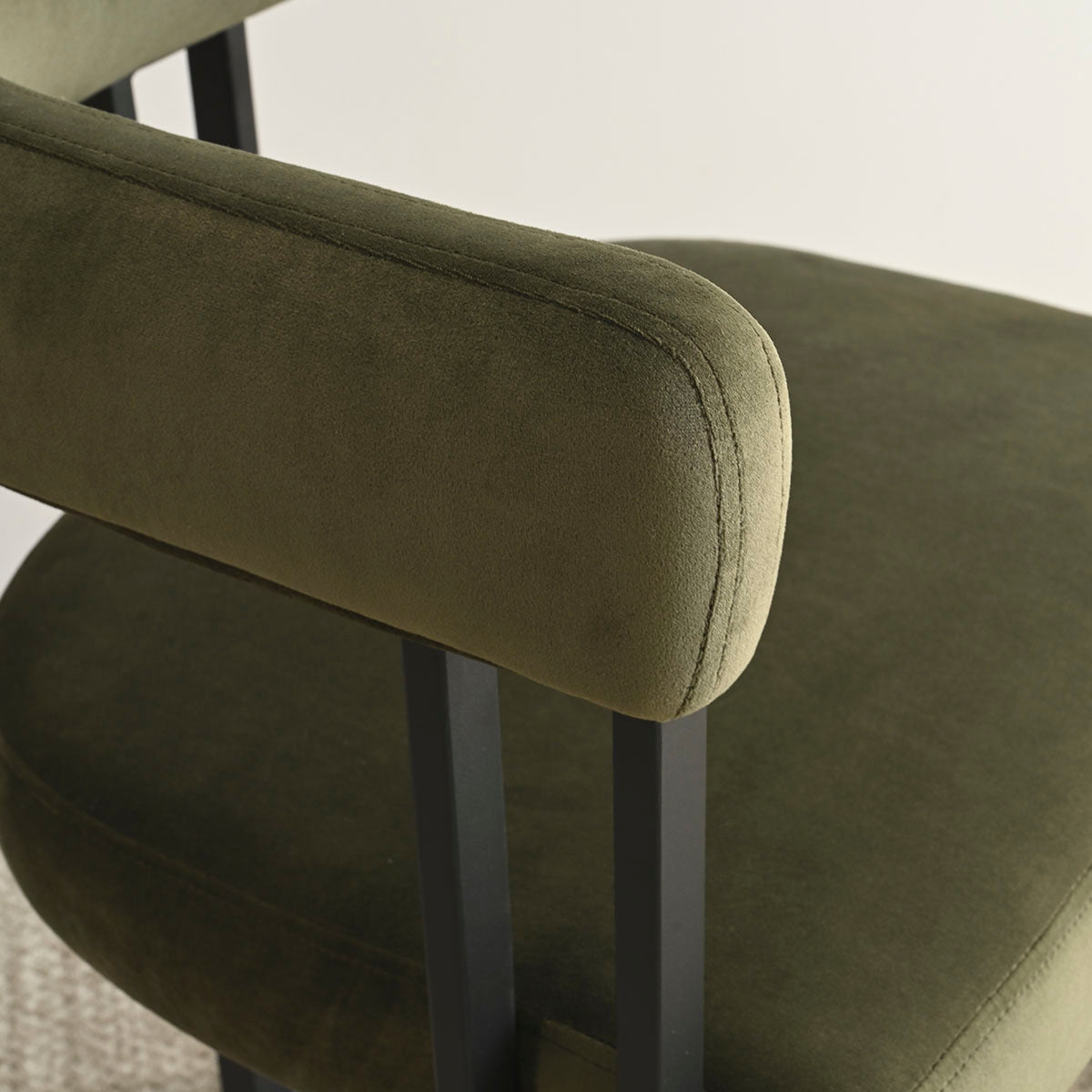 Mia Velvet Accent Dining Chair with Arms (Set of 2)