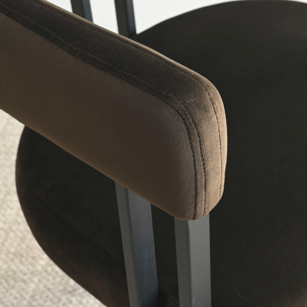 Mia Velvet Accent Dining Chair with Arms (Set of 2)