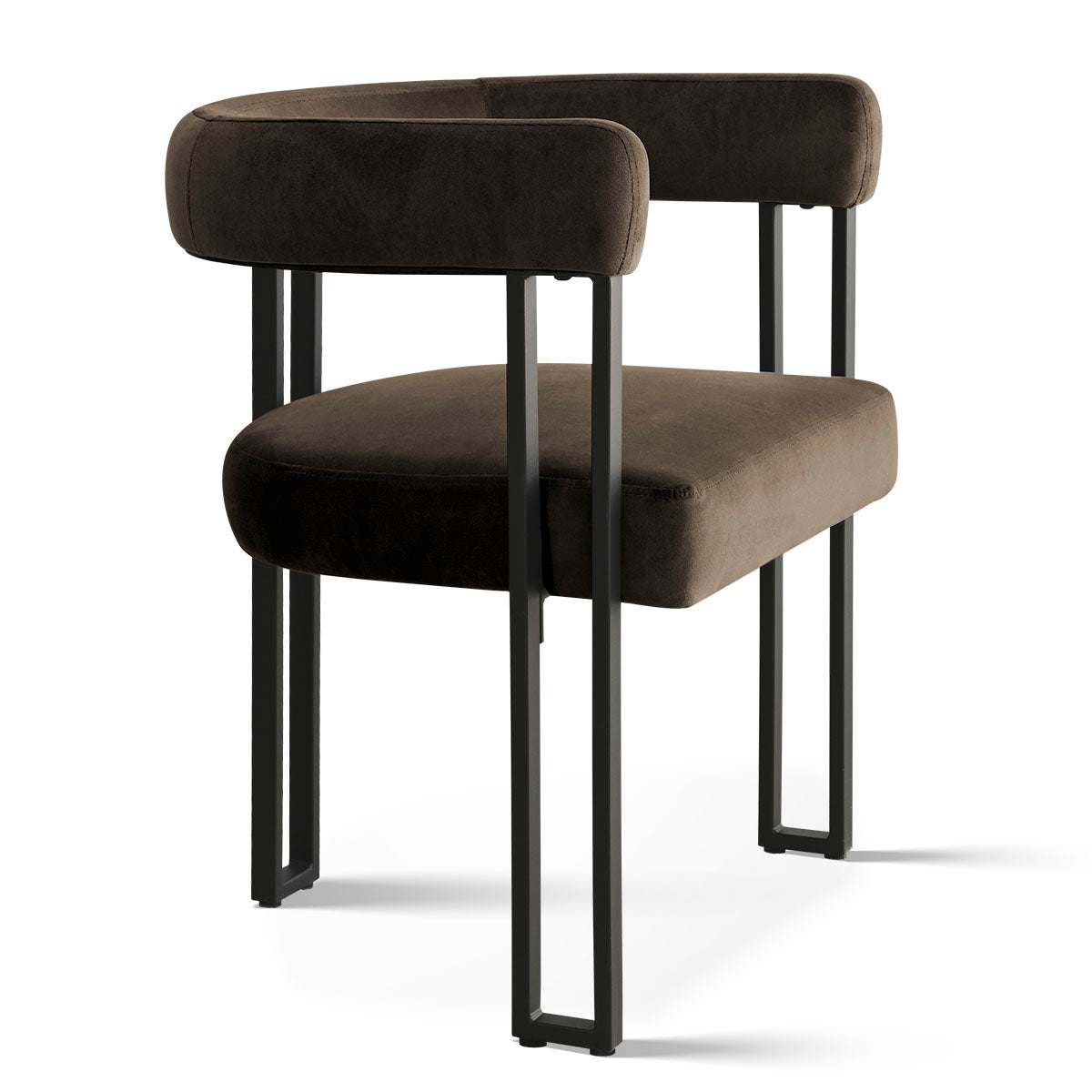 Mia Velvet Accent Dining Chair with Arms (Set of 2)