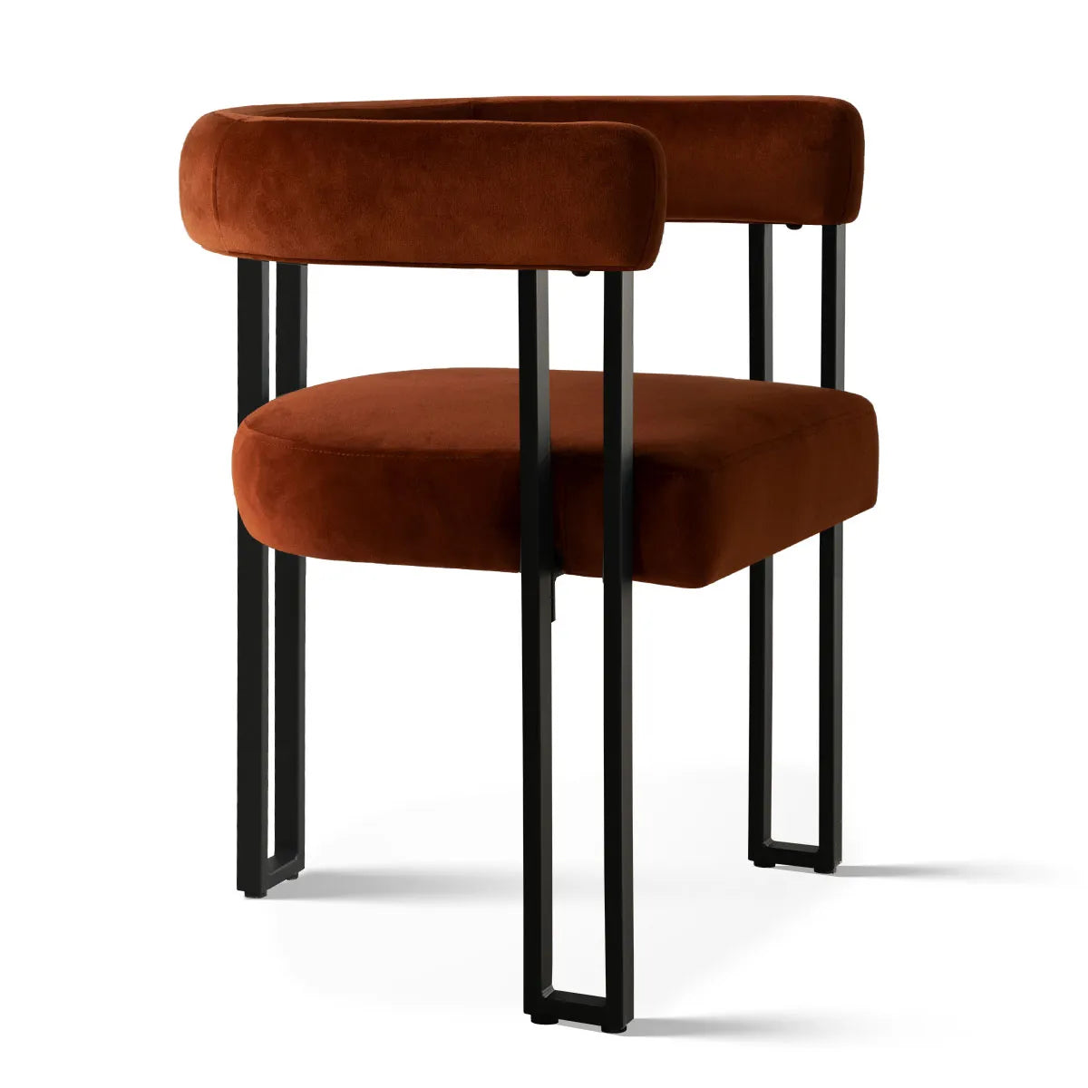 Mia Velvet Dining Chair with Arms (Set of 2)