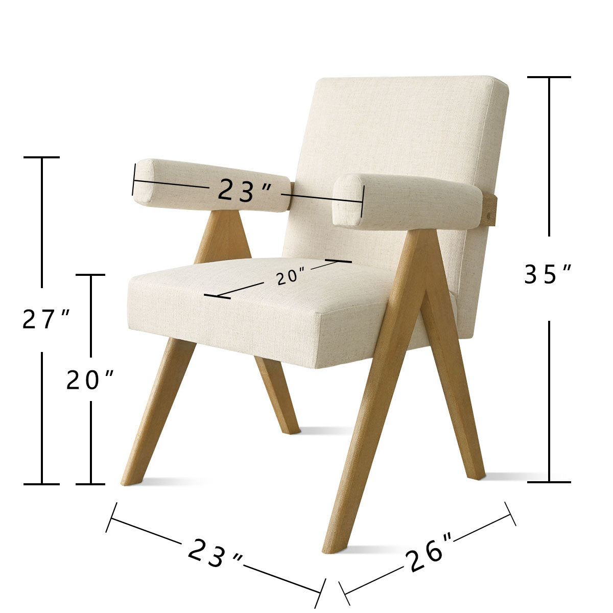 Morgan Upholstered Dining Chair with Arms (Set of 2)