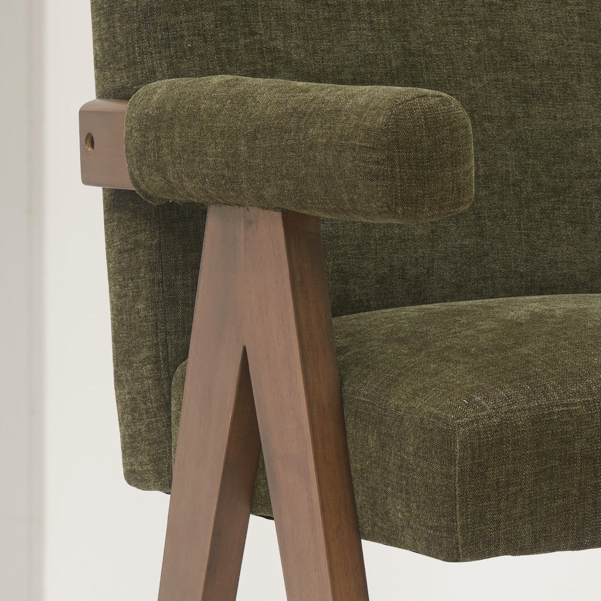 Morgan Upholstered Counter Stool with Arms (1-Piece)