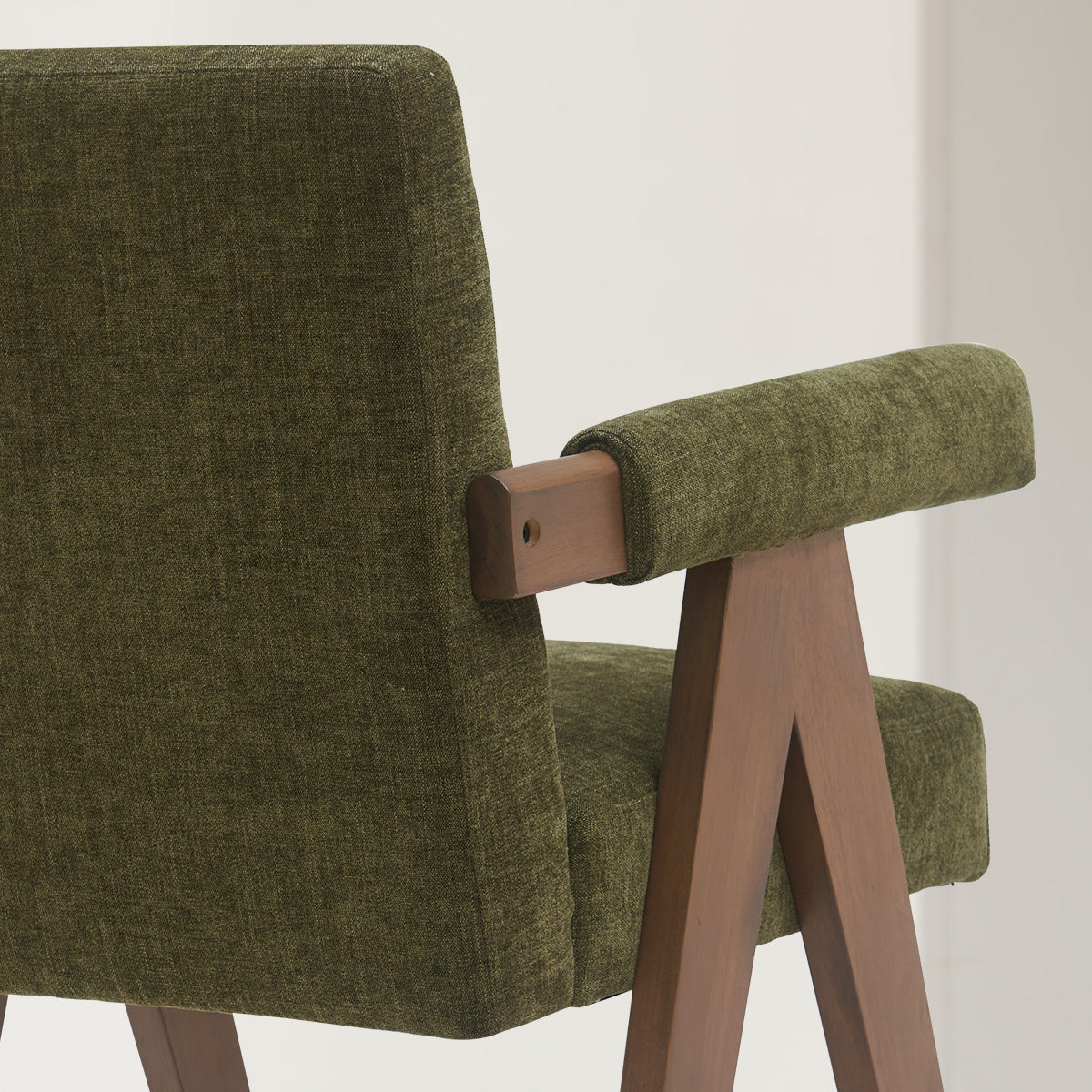 Morgan Upholstered Counter Stool with Arms (1-Piece)