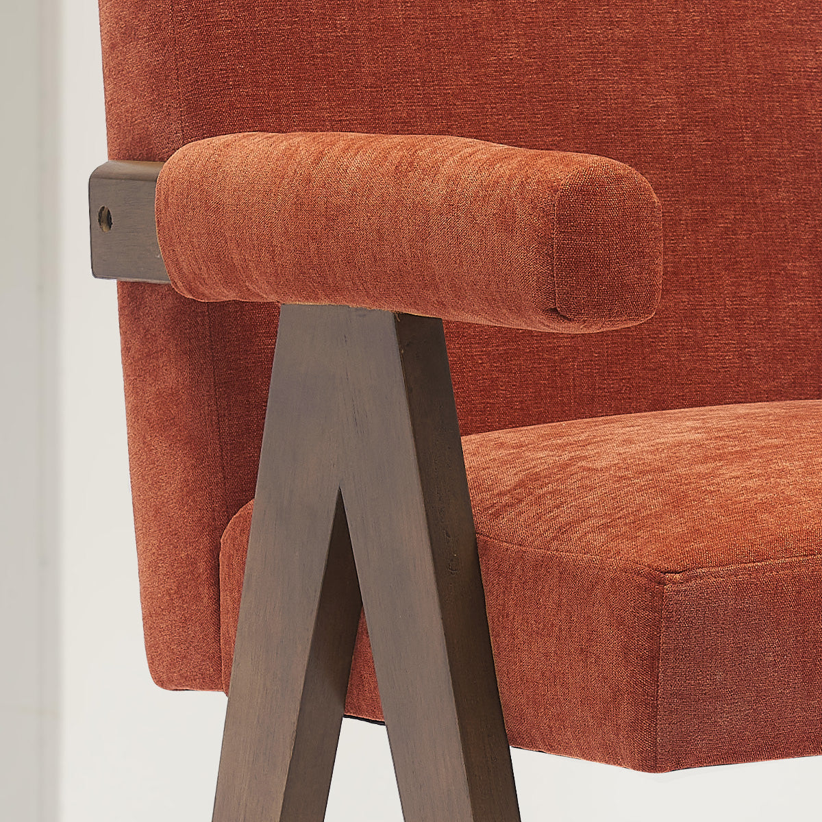 Morgan Upholstered Counter Stool with Arms (1-Piece)