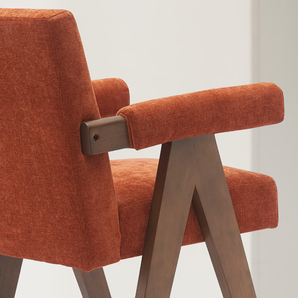 Morgan Upholstered Counter Stool with Arms (1-Piece)