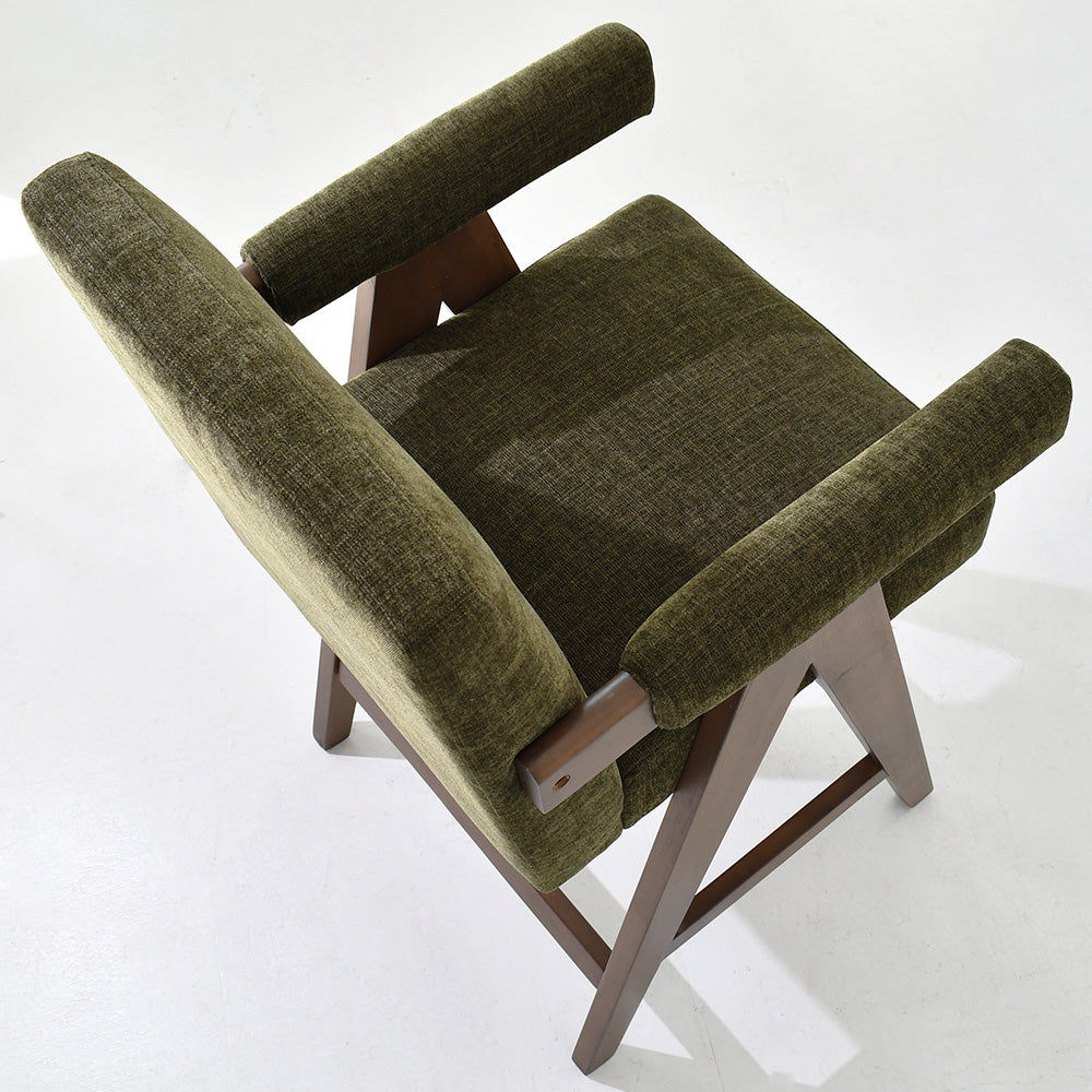 Morgan Upholstered Counter Stool with Arms (1-Piece)