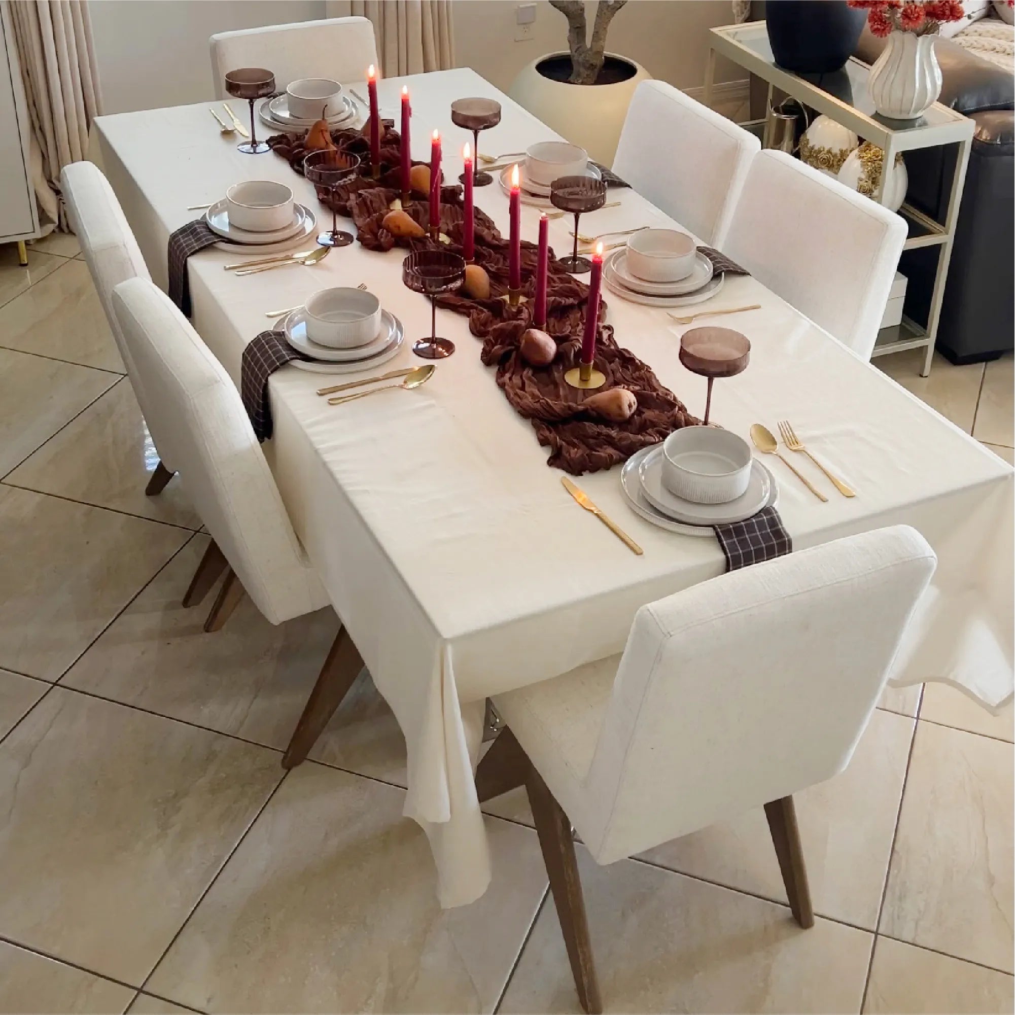 Khloe Modern Chenille Dining Chair with Arms (Set of 2)