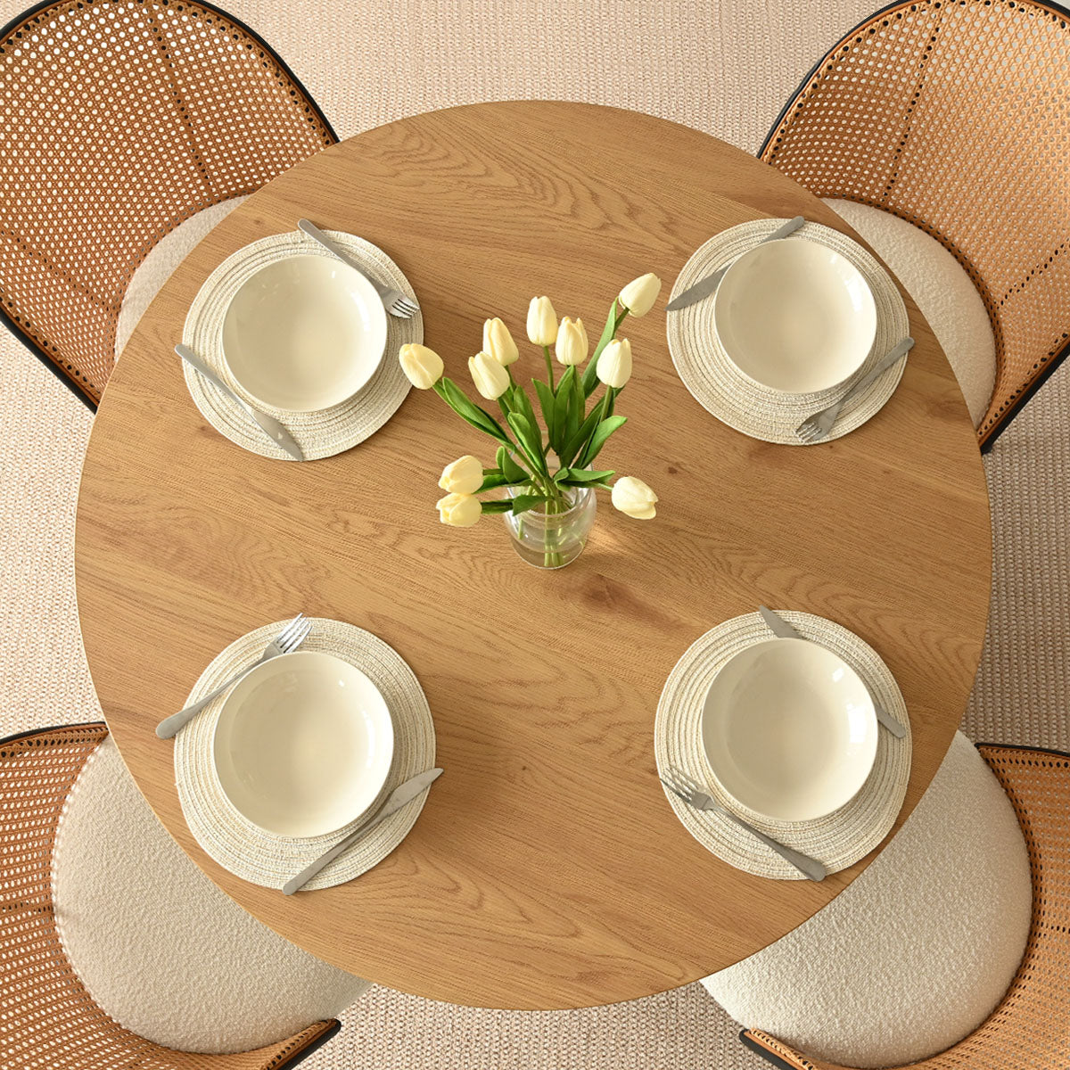 Musk 41.5" Modern Round Dining Table