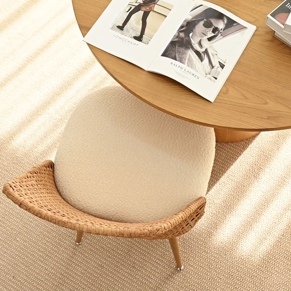 Nice Rattan Upholstered Dining Chair (Set of 6)