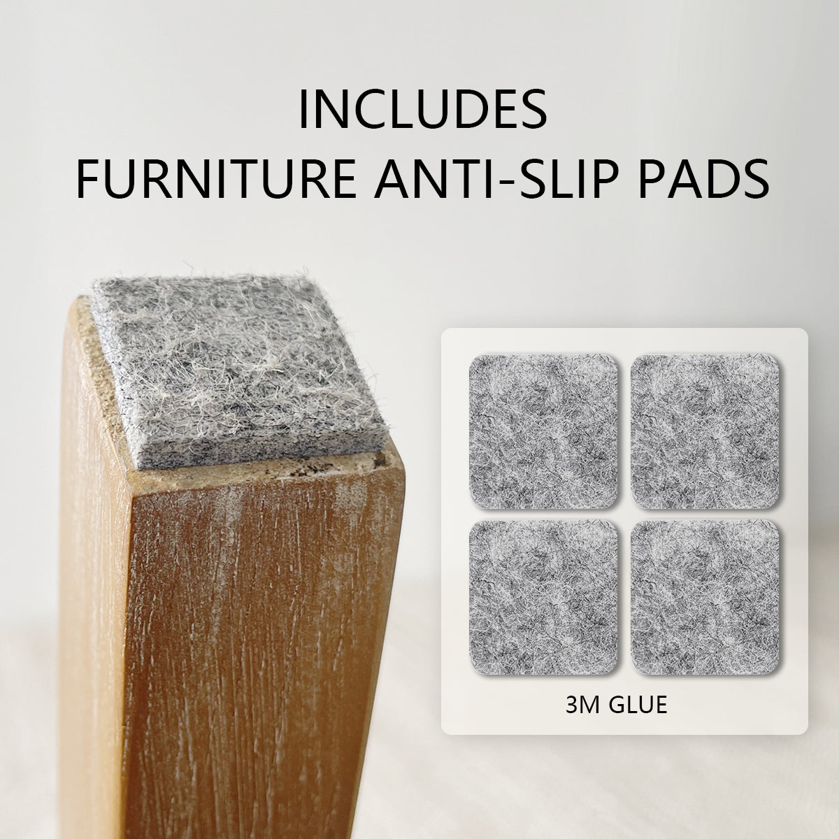 Orchid & North 52" Solid Oak Round Dining Table Set for 6 (7-Piece)