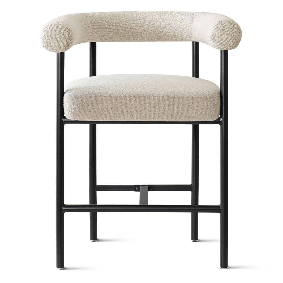 New York 24" Boucle Counter Stool with Arms (Set of 2)