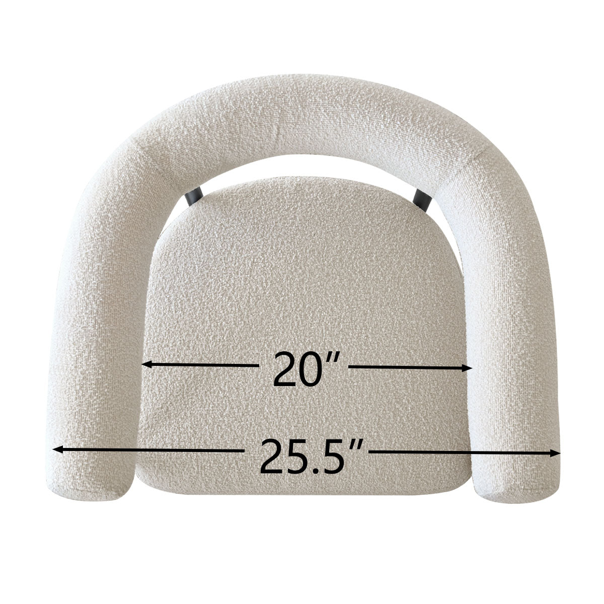 New York 24" Boucle Counter Stool with Arms (Set of 3)