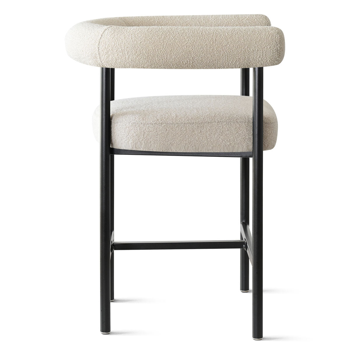 New York 24" Boucle Counter Stool with Arms (Set of 2)