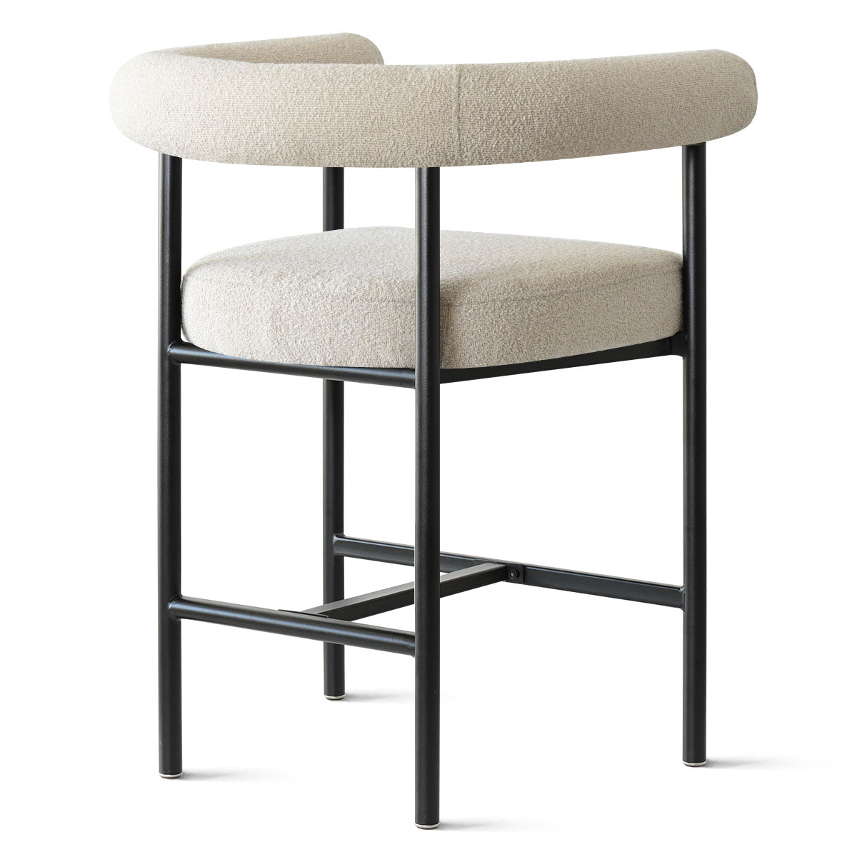 New York 24" Boucle Counter Stool with Arms (Set of 3)