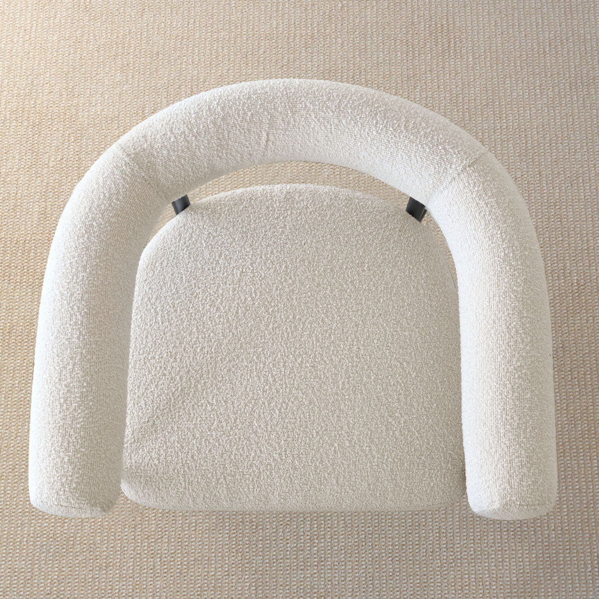 New York 24" Boucle Counter Stool with Arms (Set of 2)