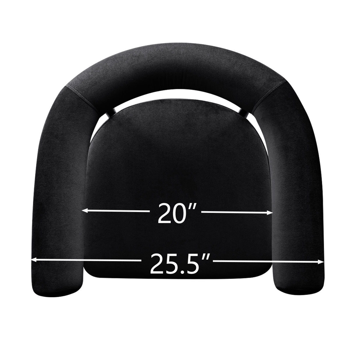 New York 24" Velvet Counter Stool with Arms (1-Piece)