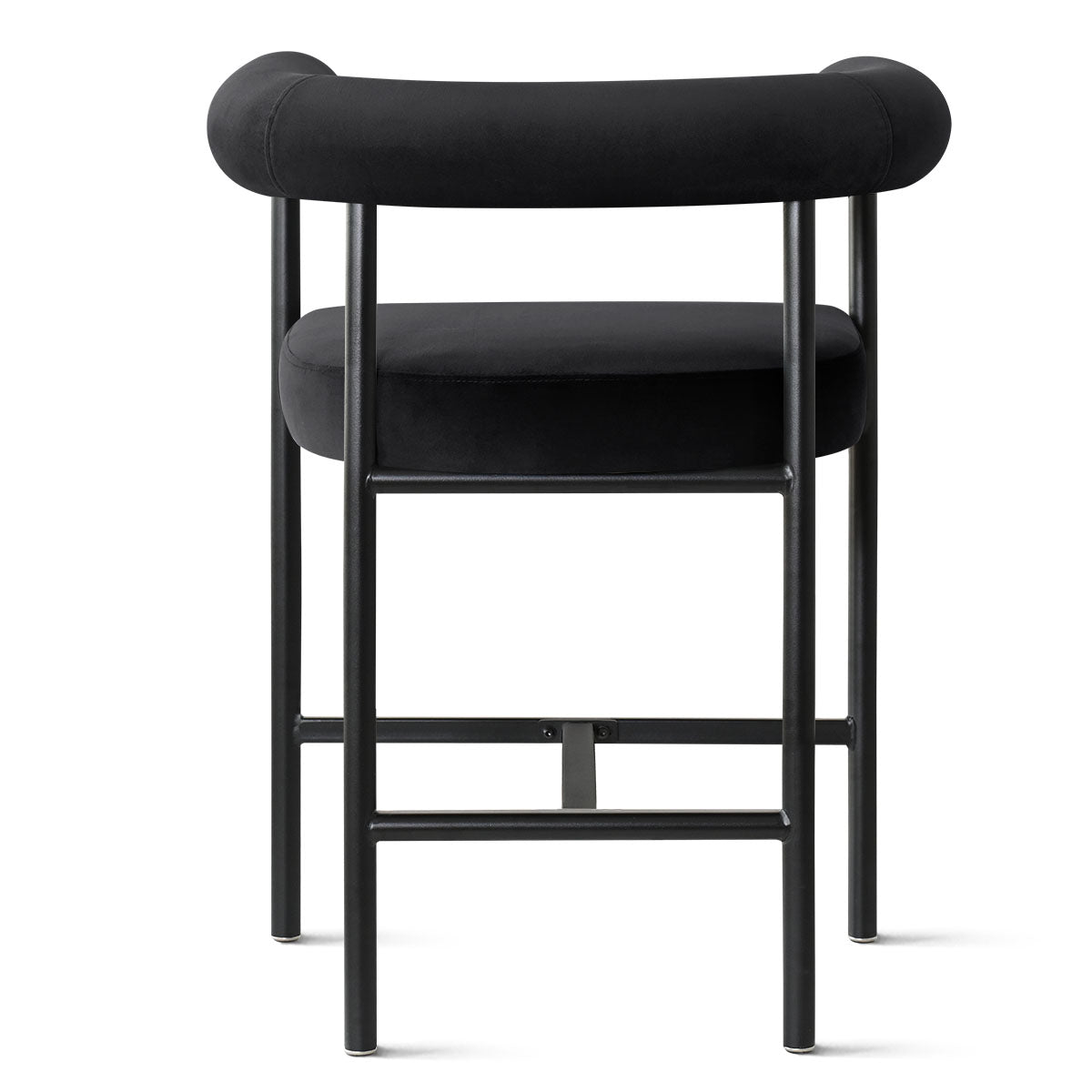 New York 24" Velvet Counter Stool with Arms (Set of 2)