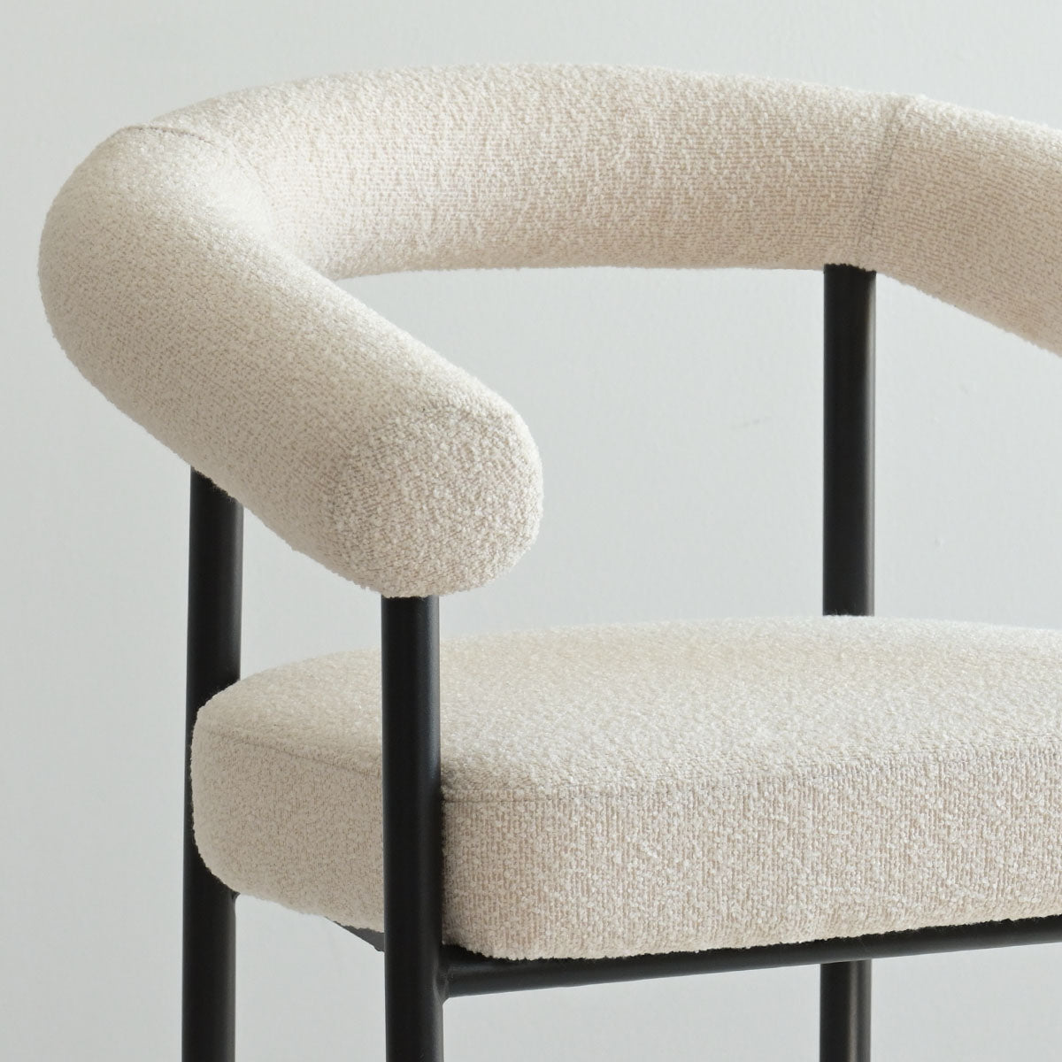 New York Modern Boucle Upholstered Dining Chair (Set of 4)