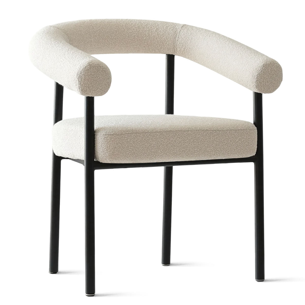 New York Modern Boucle Upholstered Dining Chair (Set of 4)