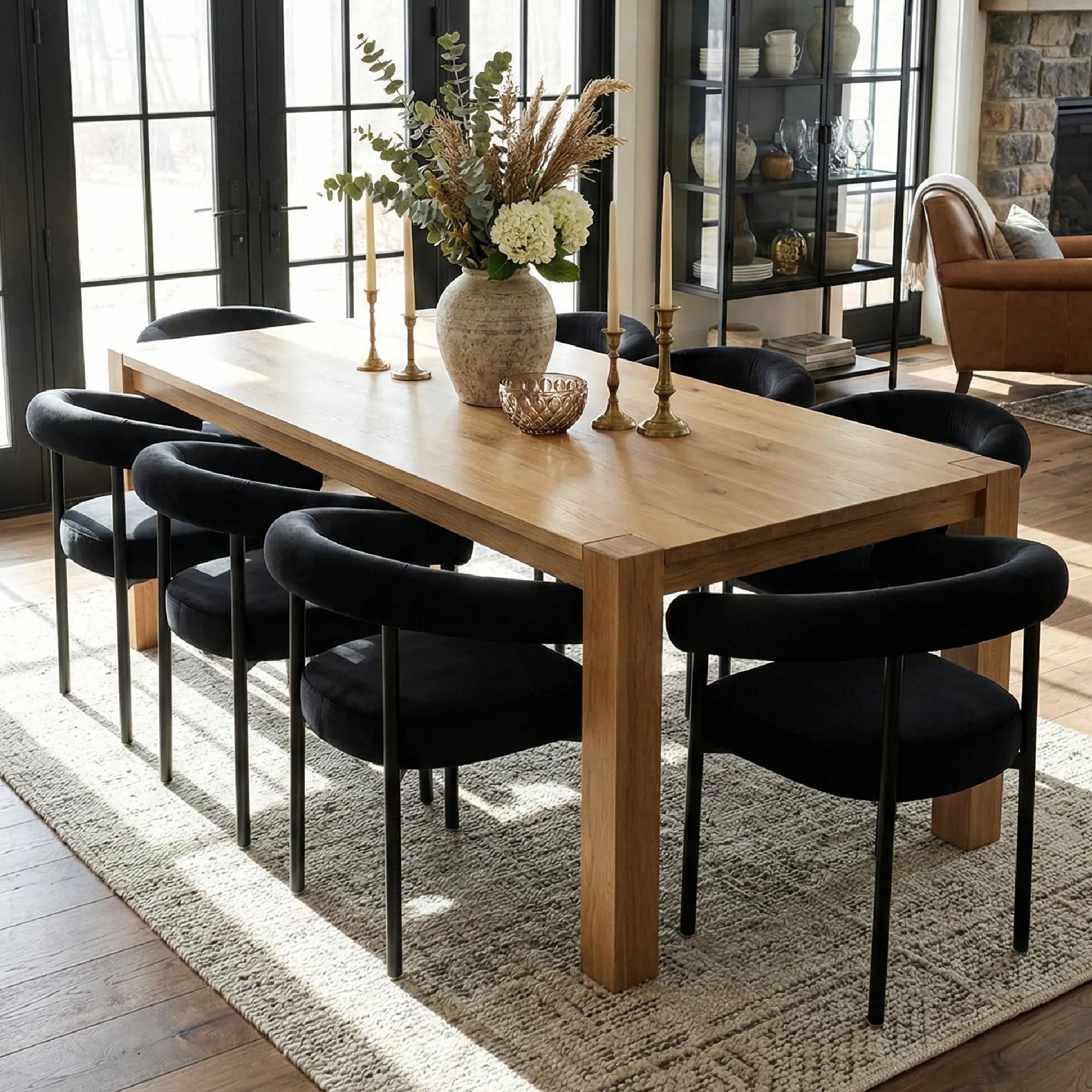 New York Modern Velvet Dining Chair (Set of 8)