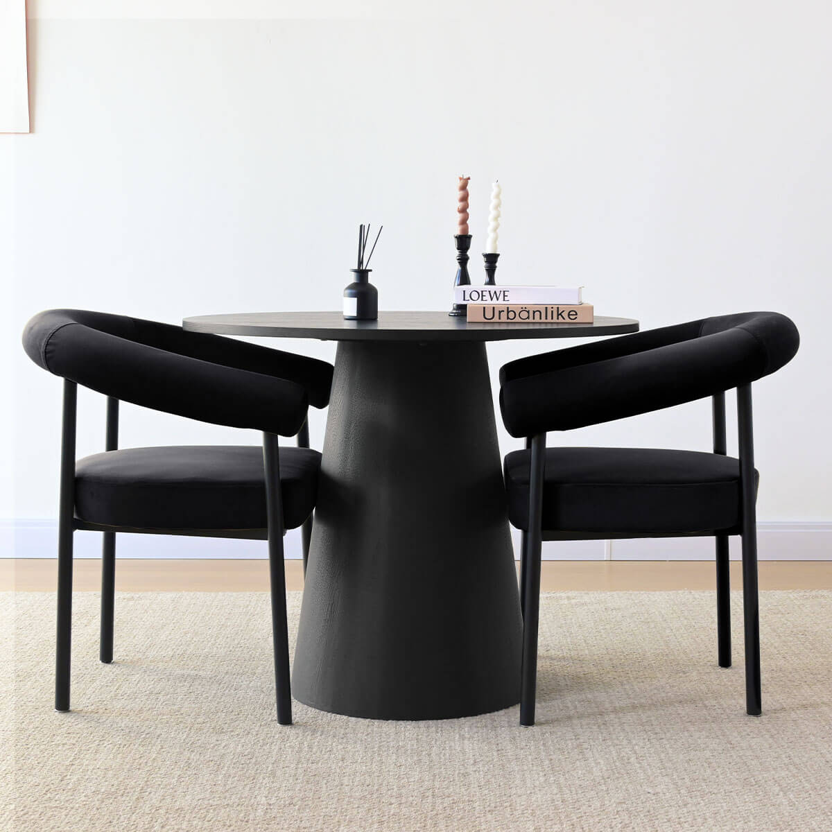 New York Modern Velvet Dining Chair (Set of 2)