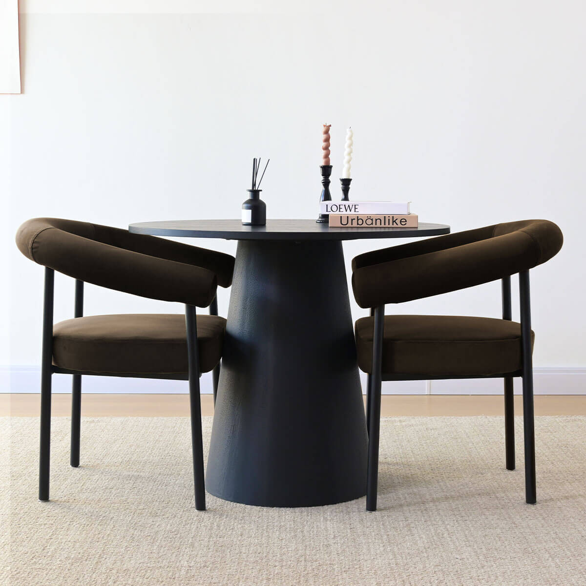 New York Modern Velvet Dining Chair (Set of 2)