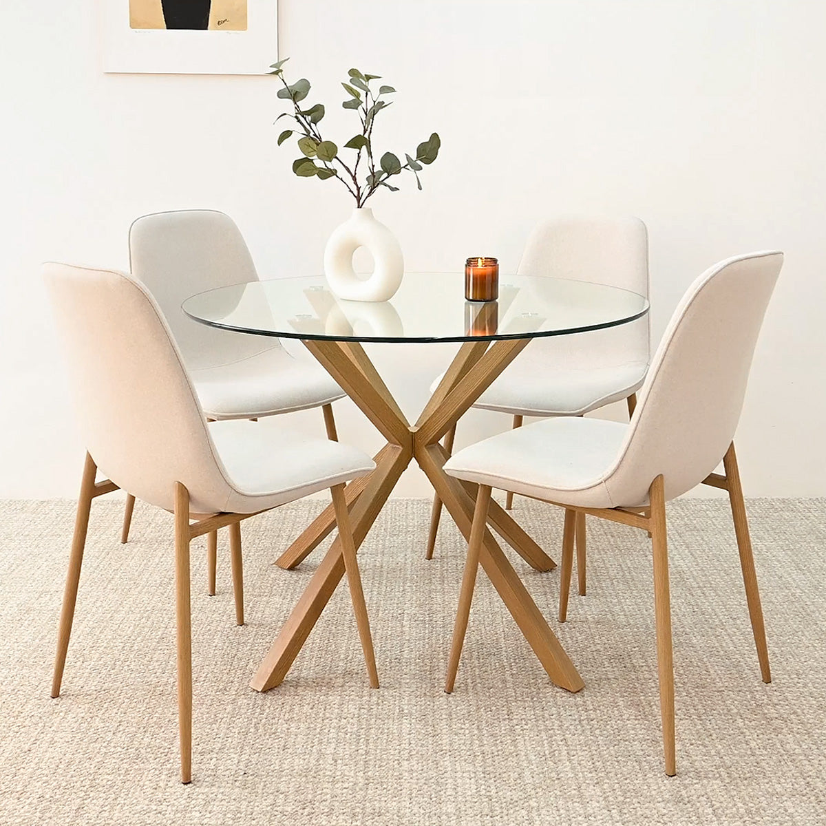 Oslo Modern Upholstered Dining Chair (Set of 4)