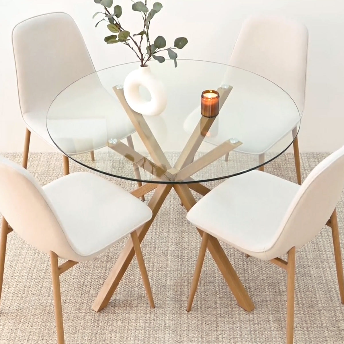 Oslo Modern Upholstered Dining Chair (Set of 4)