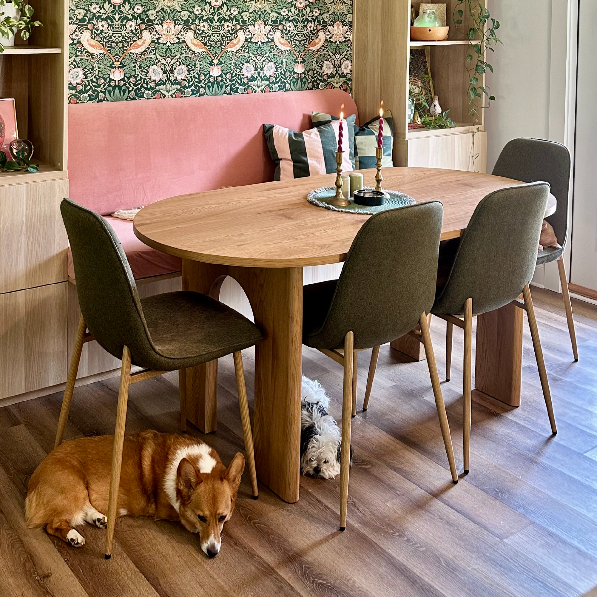 Oslo Modern Upholstered Dining Chair (Set of 4)