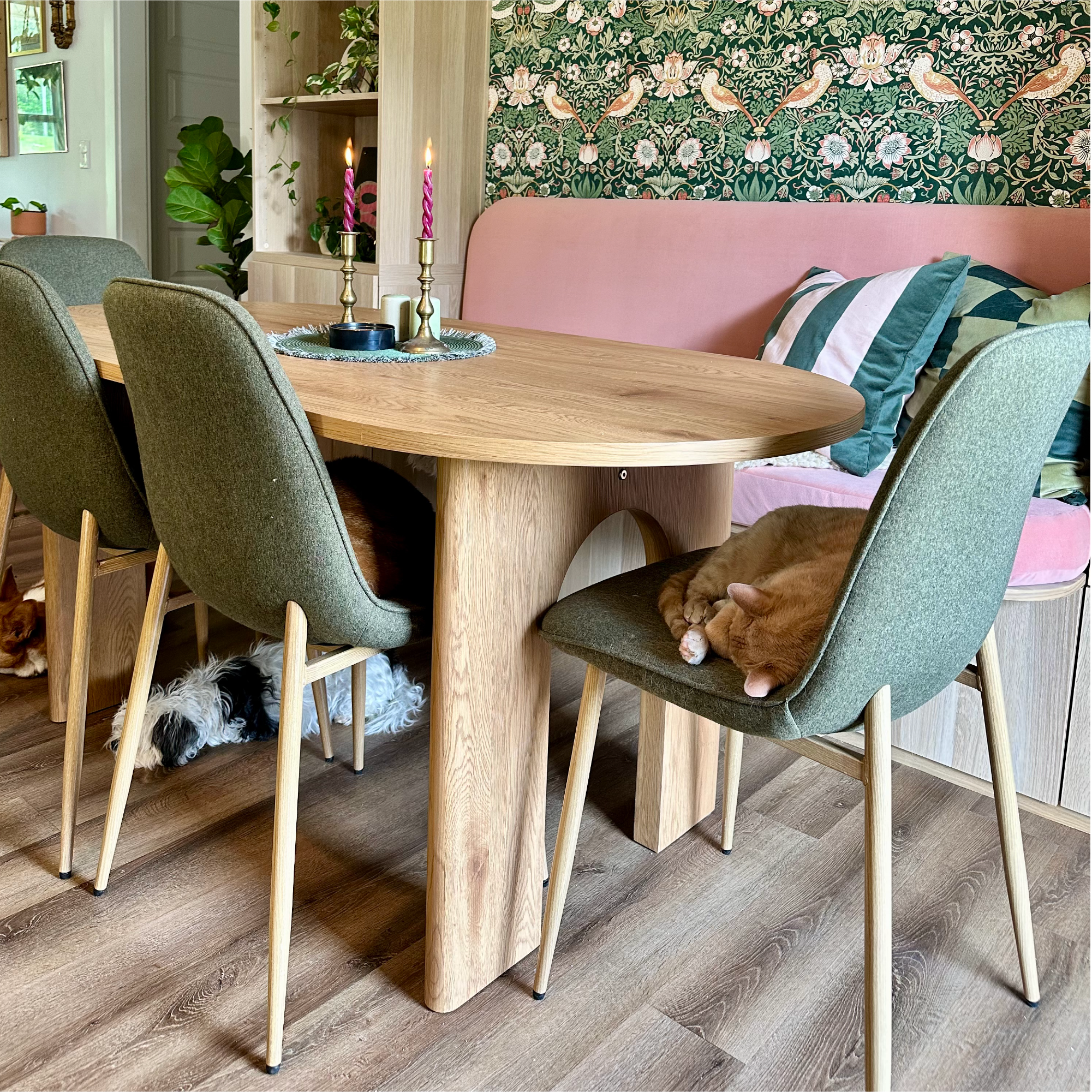 Oslo Modern Upholstered Dining Chair (Set of 4)