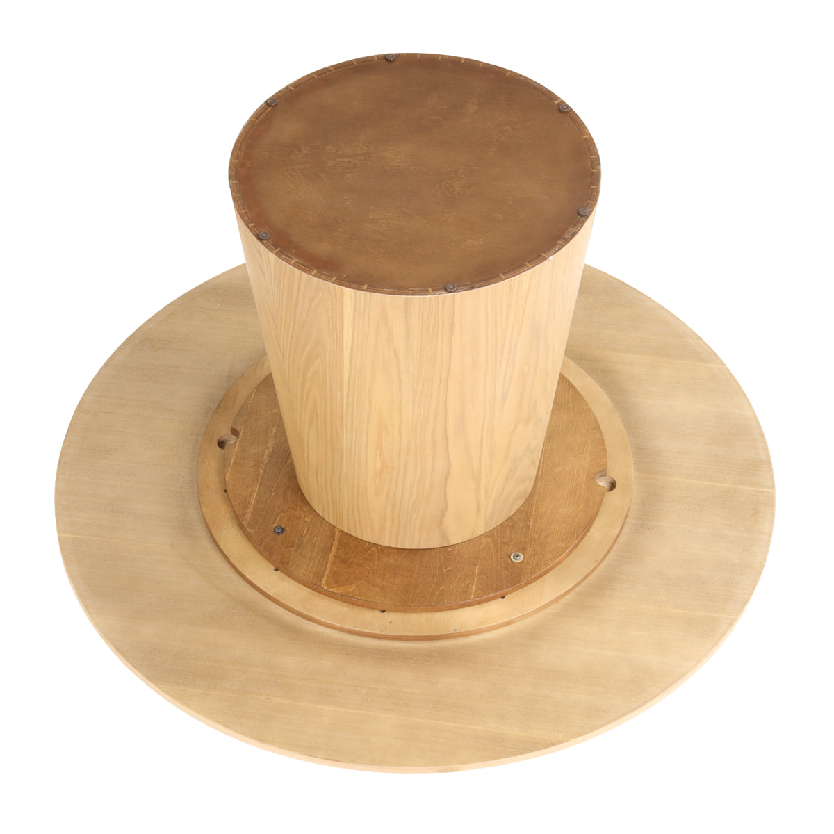 Orchid 52" Solid Oak Wood Round Pedestal Dining Table