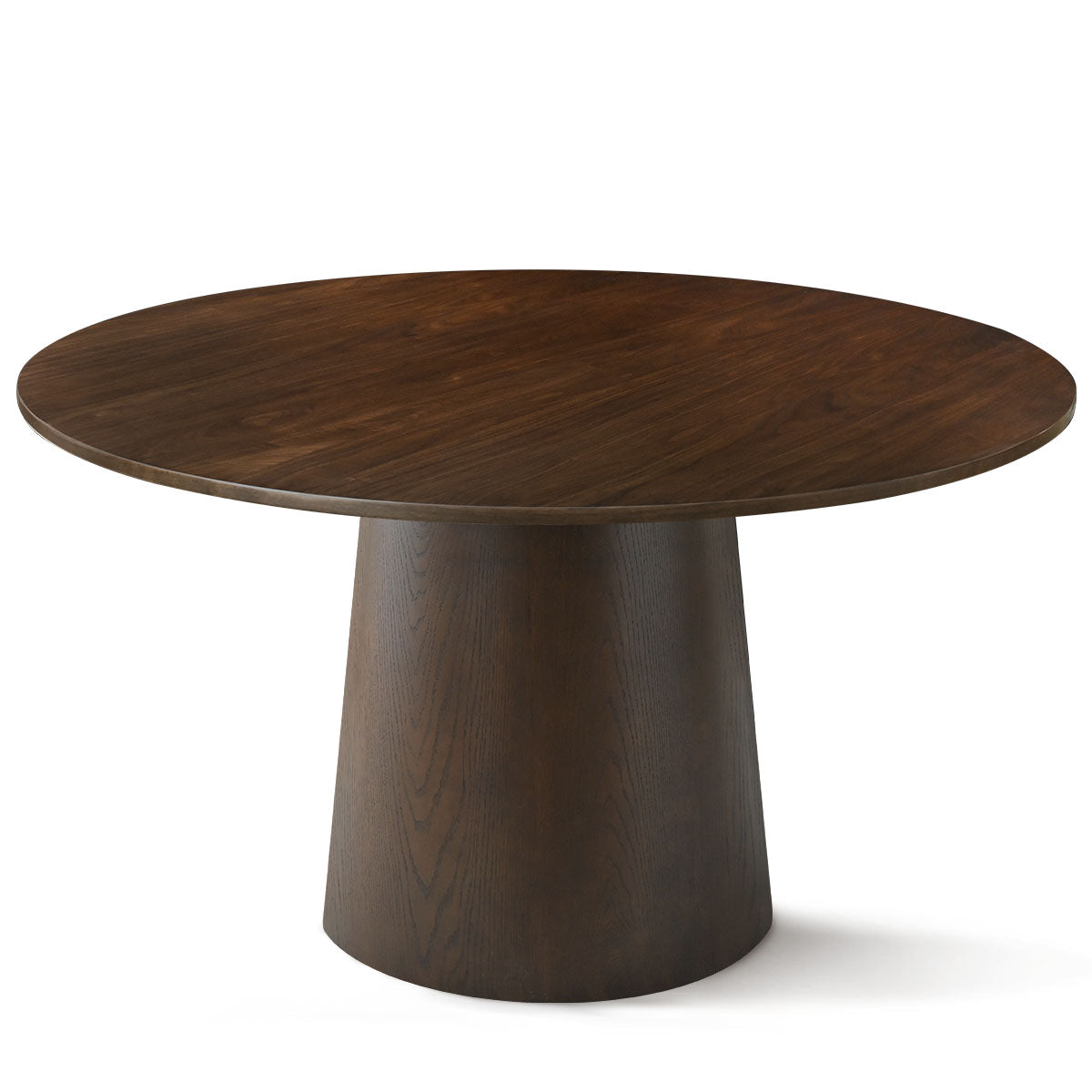 Orchid 52" Solid Oak Wood Round Pedestal Dining Table