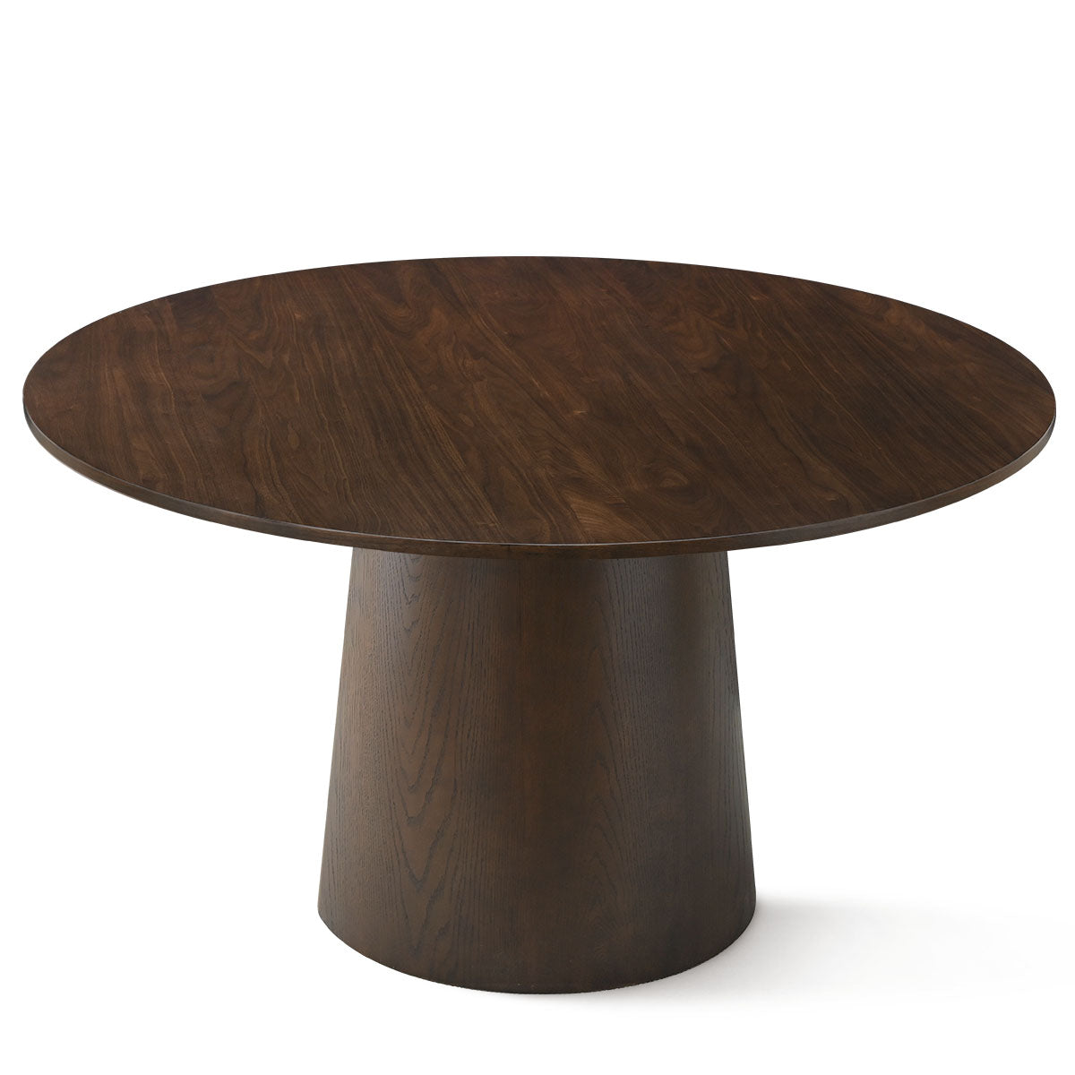Orchid 52" Solid Oak Wood Round Pedestal Dining Table
