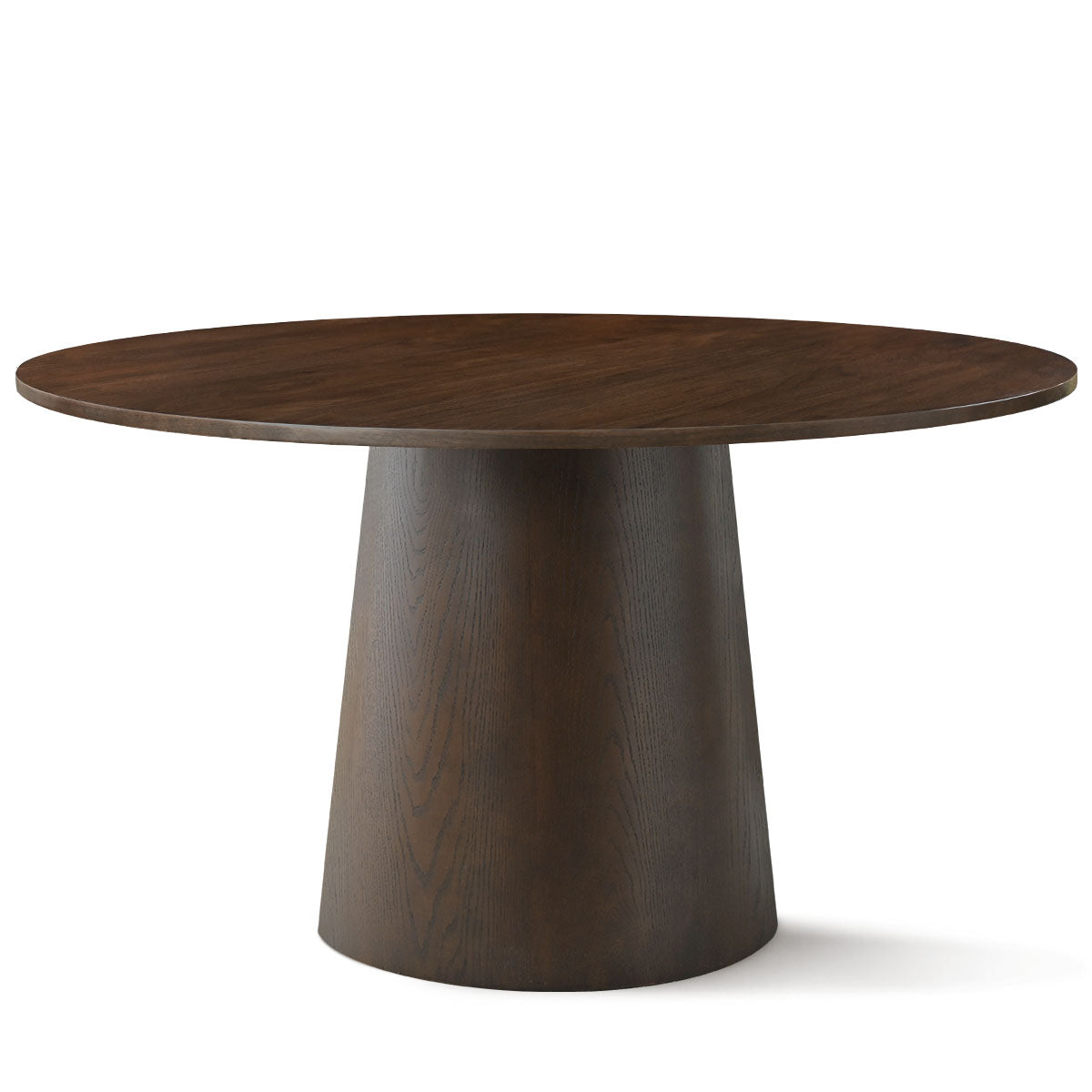 Orchid 52" Solid Oak Wood Round Pedestal Dining Table