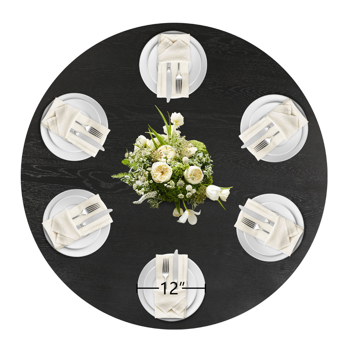 Orchid 60" Oak Round Pedestal Dining Table