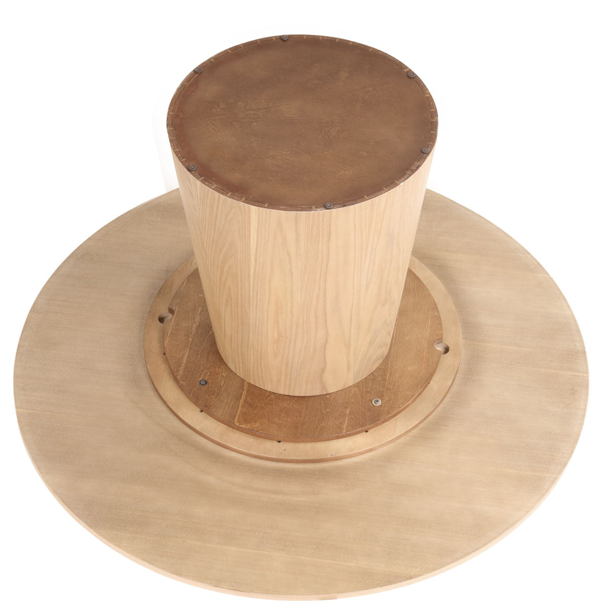 Orchid 60" Oak Round Pedestal Dining Table