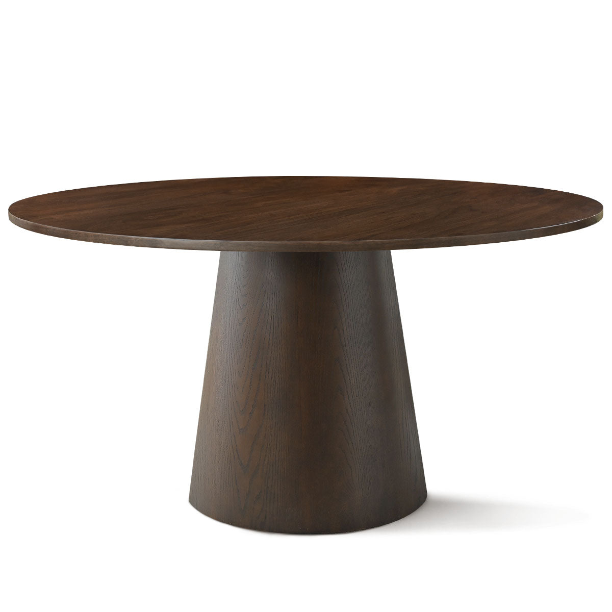 Orchid 60" Oak Round Pedestal Dining Table