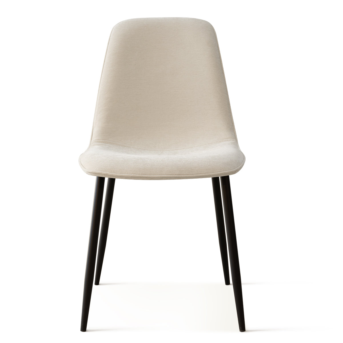 Oslo Modern Chenille Dining Chair with Metal Legs (Set of 4)