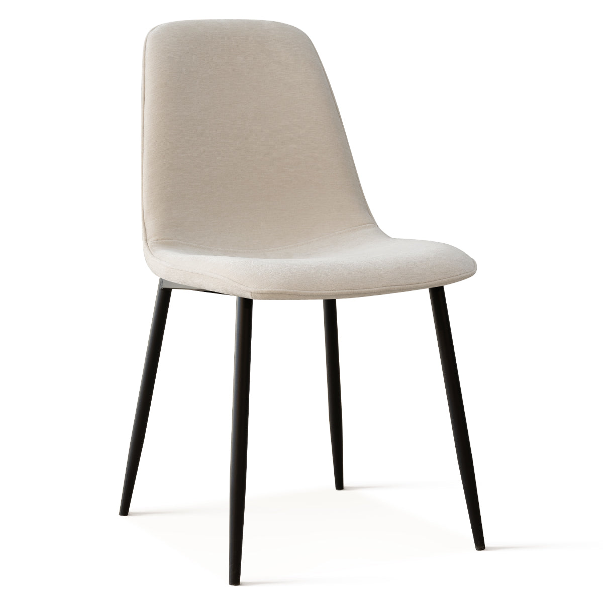 Oslo Modern Chenille Dining Chair with Metal Legs (Set of 4)