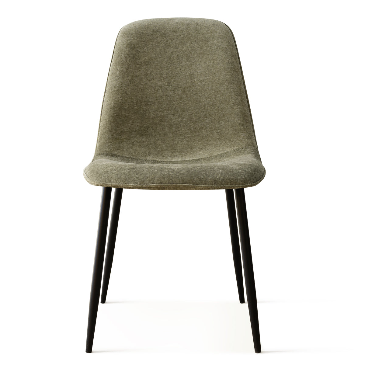 Oslo Modern Chenille Dining Chair with Metal Legs (Set of 4)