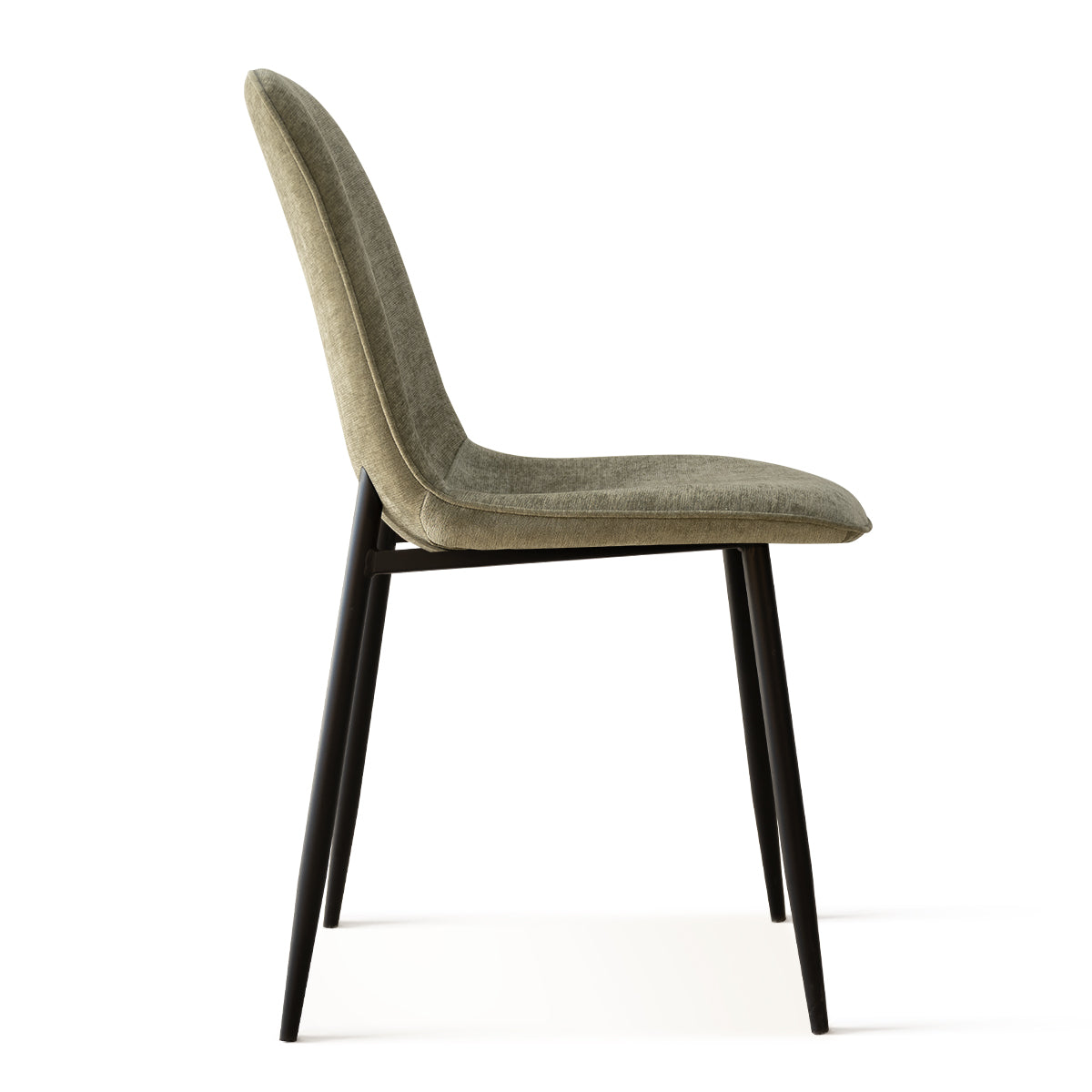 Oslo Modern Chenille Dining Chair with Metal Legs (Set of 4)