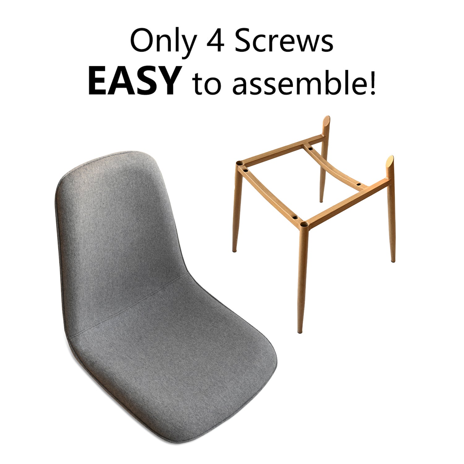 Oslo Modern Upholstered Dining Chair (Set of 4)