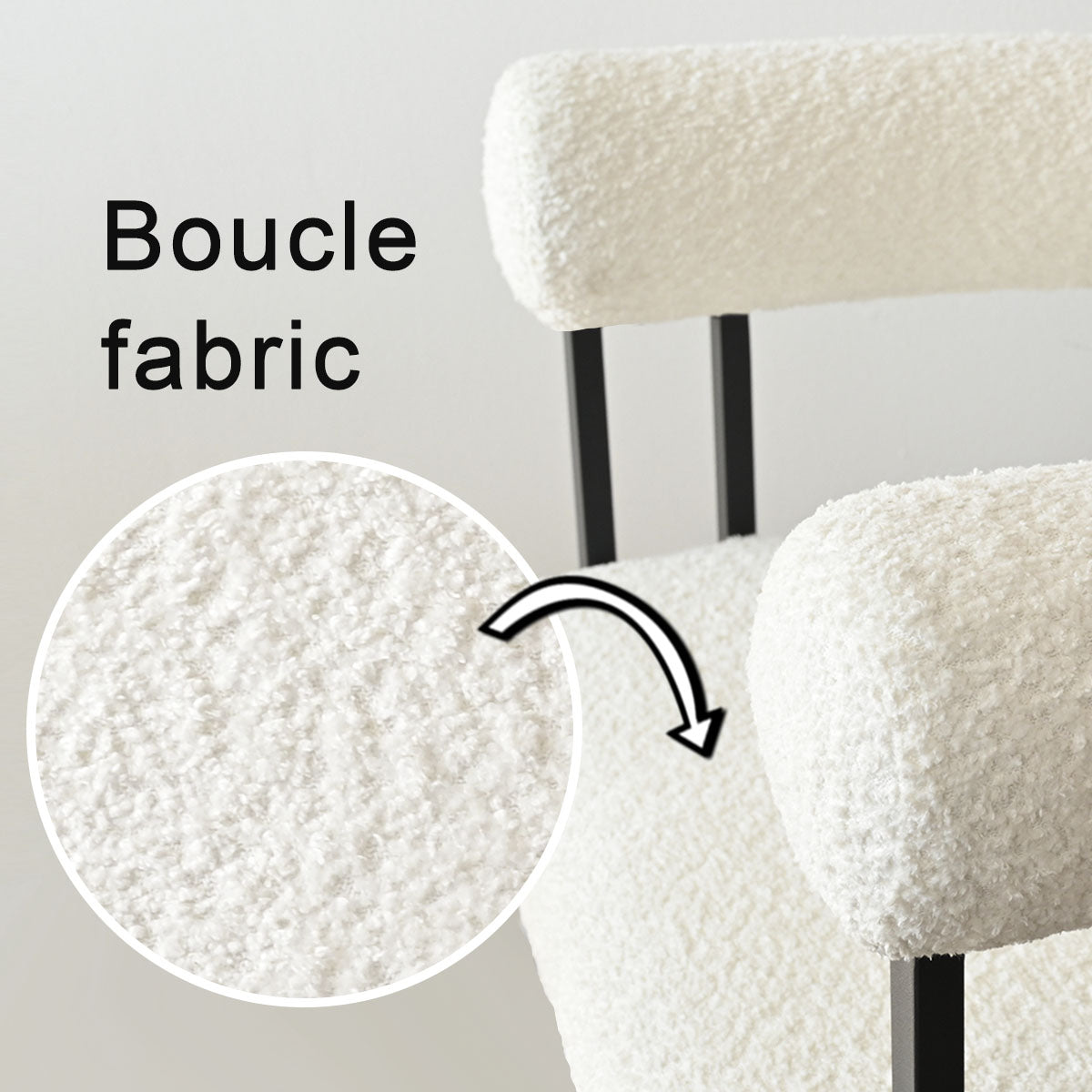 Rola Beige Upholstered Counter Stool with Arms (Set of 2)