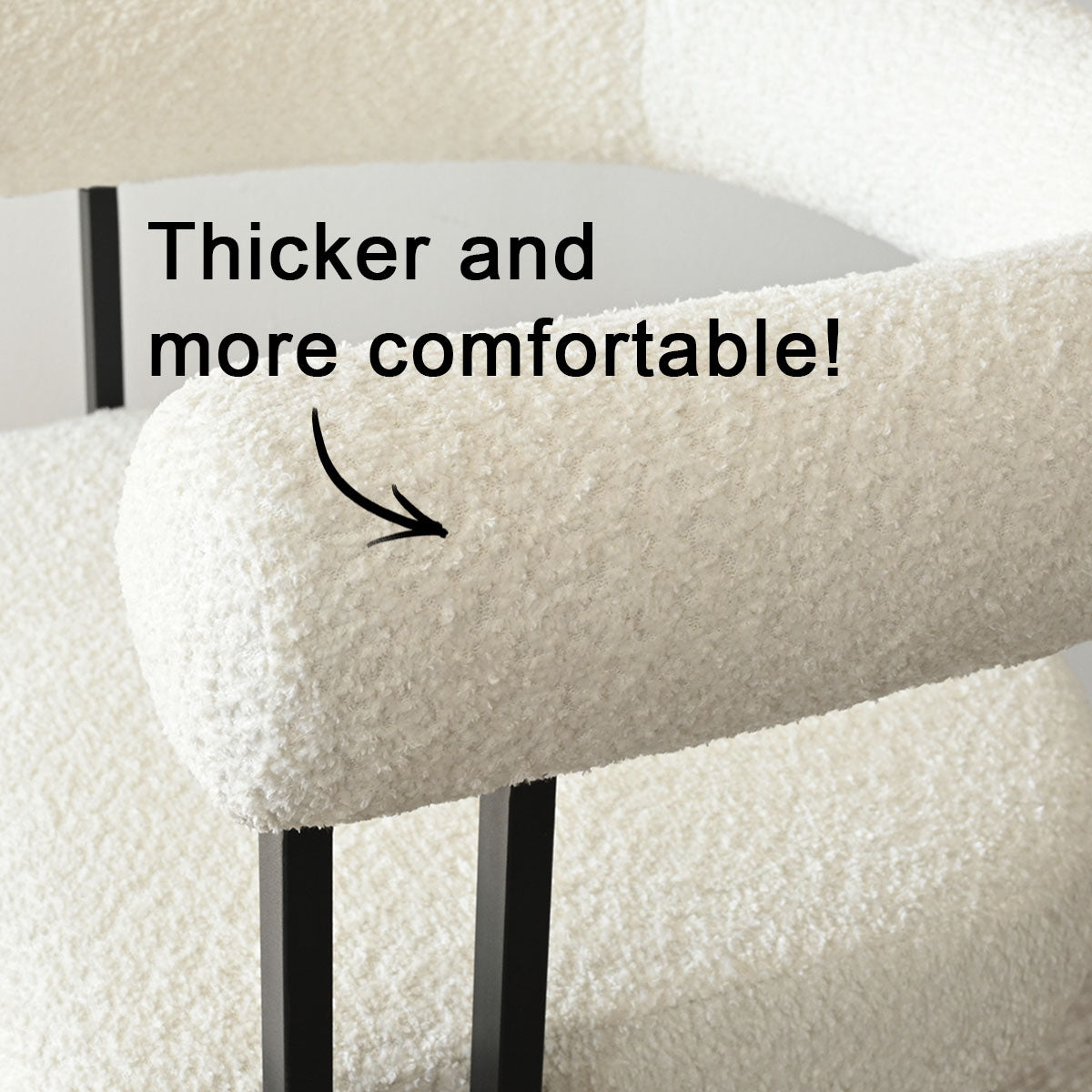 Rola Beige Upholstered Counter Stool with Arms (Set of 2)